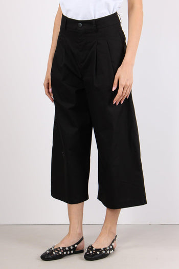 Pantalone Carrot Cotone Nero - 3