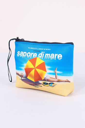 Aline Pochette Stampa Azzurro - 4