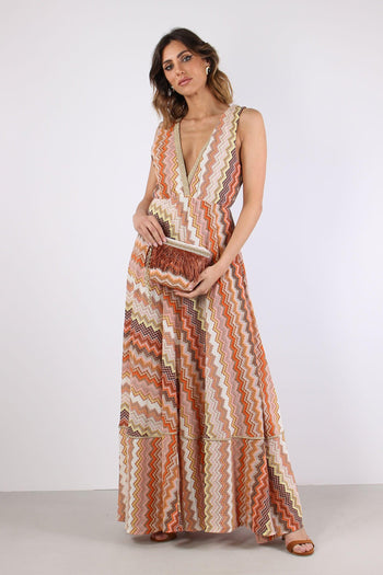 Abito Lungo Jacquard Terra - 8