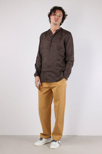 Camicia Coreana Lino Caffe - 2