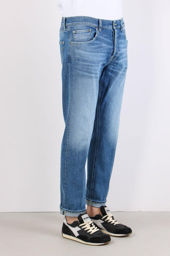 Icon Denim Regular Risvolto Denim Chiaro - 7