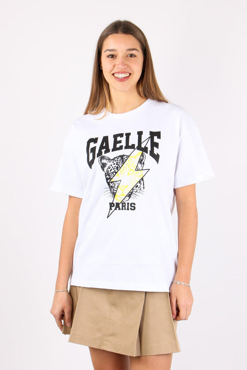 T-shirt Stampa Logo Bianco