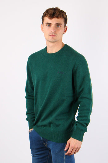 Maglia Girocollo Lana British Green - 5