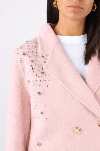 Cappotto Doppiopetto Strass Unica - 5