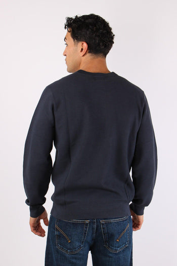 Maglia Girocollo Punto Riso Navy Blue - 4