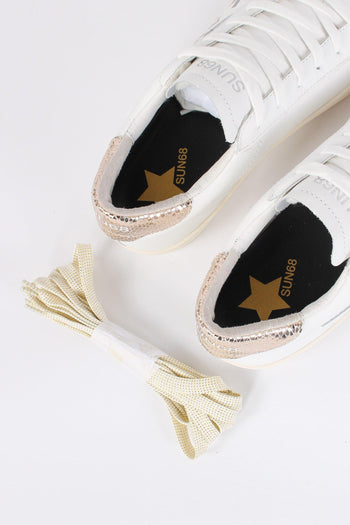 Sneakers Katy Leather Bianco/oro - 4