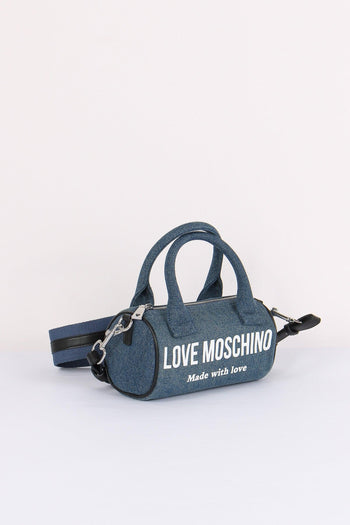 Bauletto Canvas Lettering Denim - 7