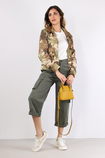 Pantalone Tasconato Gamba Drit Militare - 5