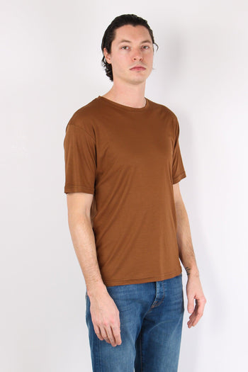 Apf18 T-shirt Basica Tencel Bruciato - 6
