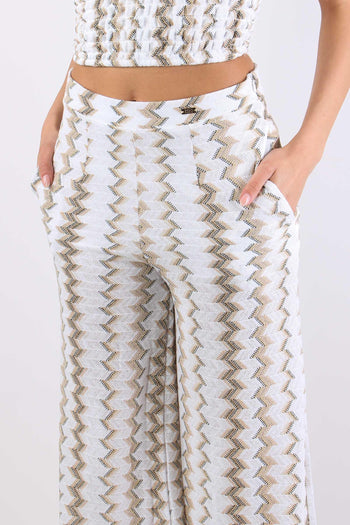 Pantalone Palazzo Jacquard Miami - 7