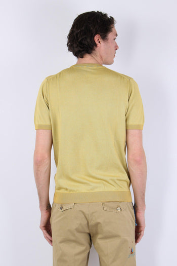 Maglia M/m Filo Reversibile Mostarda/argento - 4
