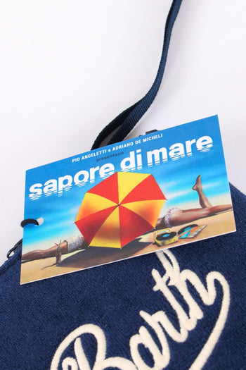 Aline Pochette Stampa Blu - 4