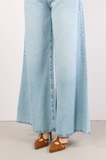Jeans Flare Ampio Denim Medio - 7