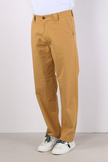 Pantalone Gamba Larga Cammello - 4