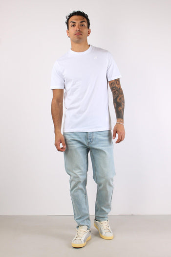 T-shirt Basica Logo Contrasto White - 5