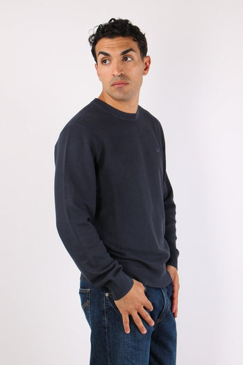 Maglia Girocollo Punto Riso Navy Blue - 5