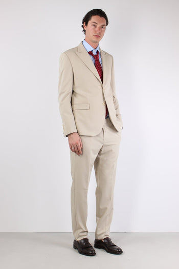 Abito Misto Lana Slim Beige - 6