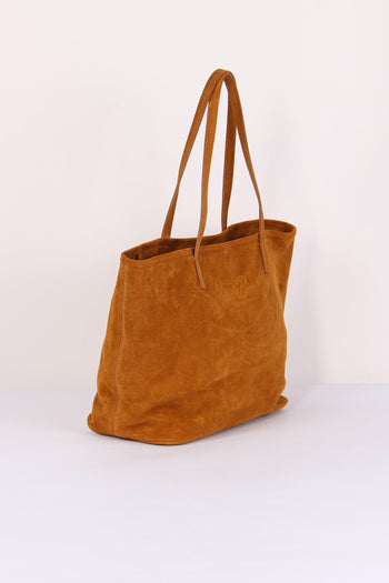 City Bag Suede Camello - 4
