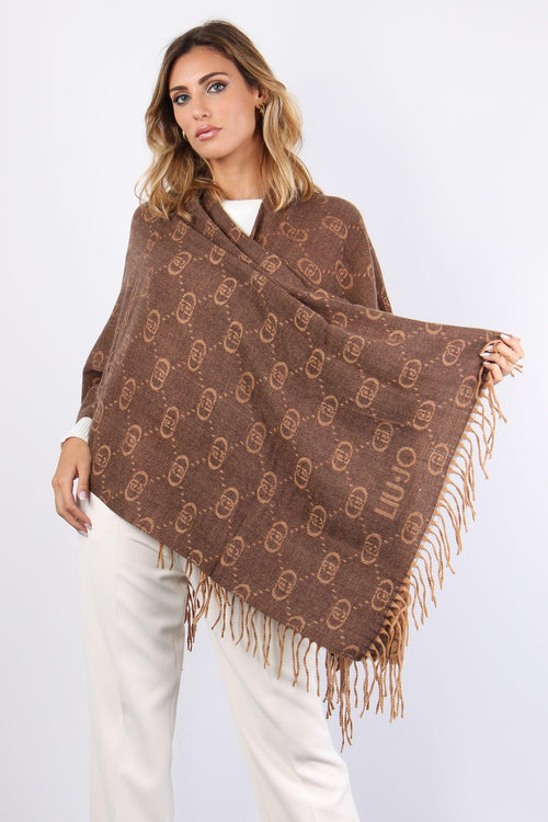 Poncho Frange Maxi Logo T.moro - 2