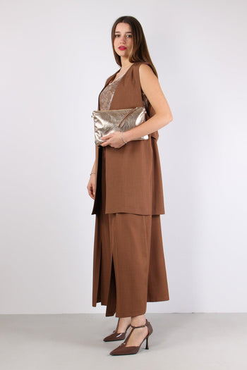 Gonna Pantalone Poliviscosa Caffe - 5
