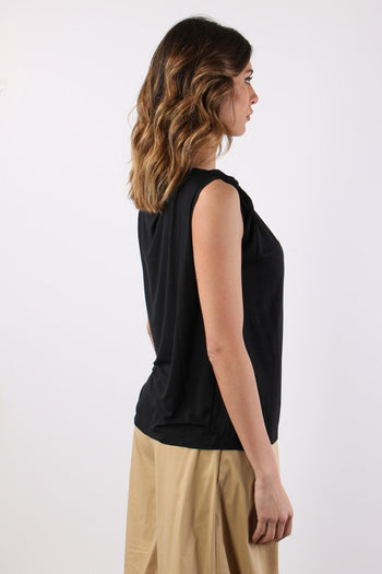 T-shirt Nodo Spalla Nero - 7