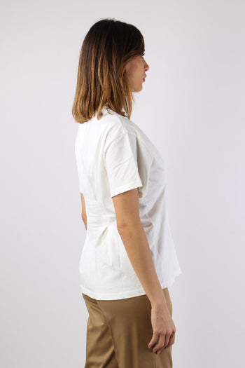 T-shirt Clessidra Riprese Panna - 6