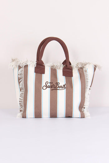 Vanity Canvas Righe Beige/bianco - 4