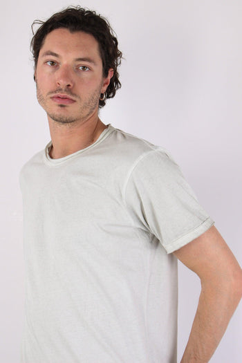 T-shirt Cotone Taglio Vivo Grey Faded - 5