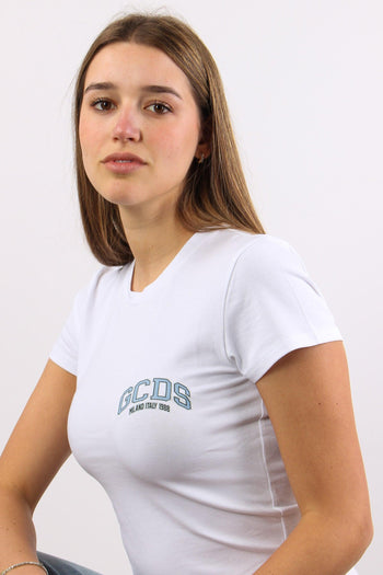 T-shirt Logo Laterale Optic White - 11