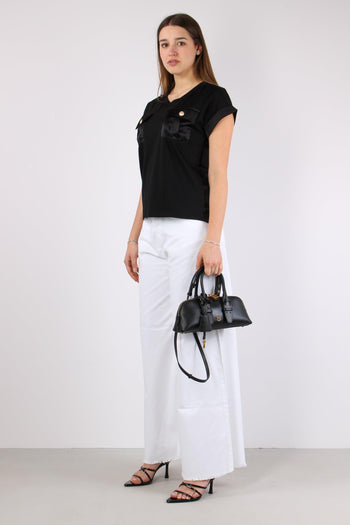 Antoine T-shirt Cotone Taschiine Black - 3
