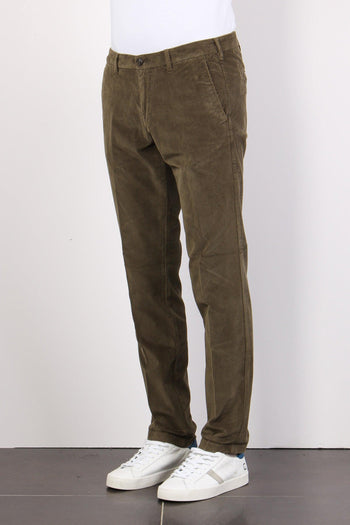 Pantalone Chino Velluto Militare - 5