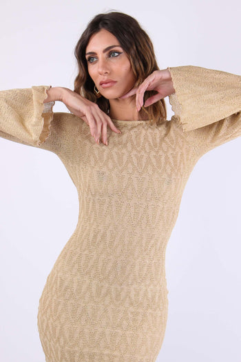 Abito Jacquard Lurex Gold - 6