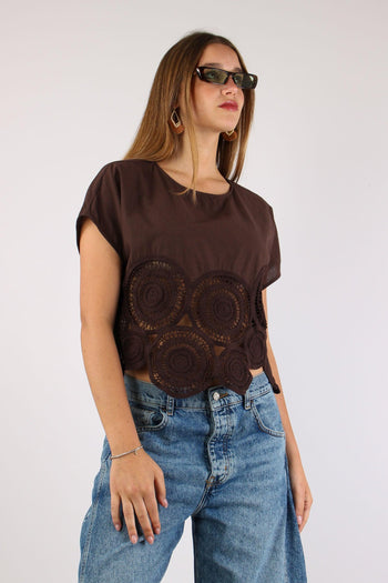 Blusa Ricamo Fondo Moro - 6
