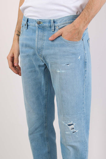 Brighton Denim Rotture Slavato Denim Chiaro - 6