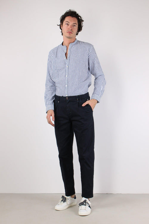 Chino Pences Gabardina Blu