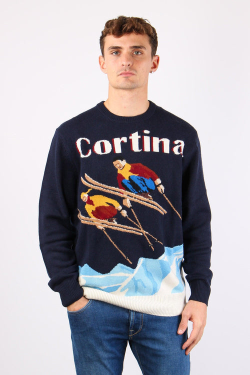 Maglia Girocollo Fantasia Cortina Ski