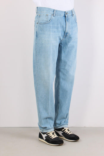 Ervin Denim Gamba Morbida Denim Chiaro - 5