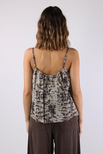 Udine Top Spalline Snake Beige/nero - 4