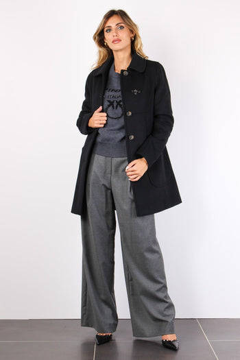 Cappotto Misto Cashmere Nero - 5