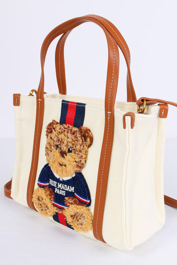 Shopping Mini Canvas Orso White - 4