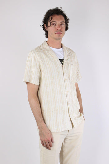 Camicia Mc Misto Lino Ecru - 6