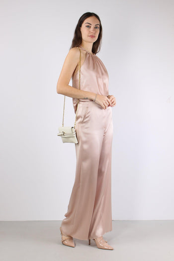 Carota Top Satin Smanicato Rosa Mogano - 7