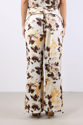 Pantalone Fantaia Coulisse Brown Shades - 5