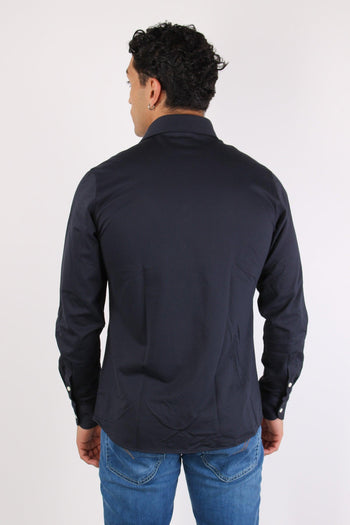 Camicia Technical Piquet Navy - 4
