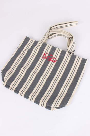 Essential Bag Canvas Blu/beige - 8