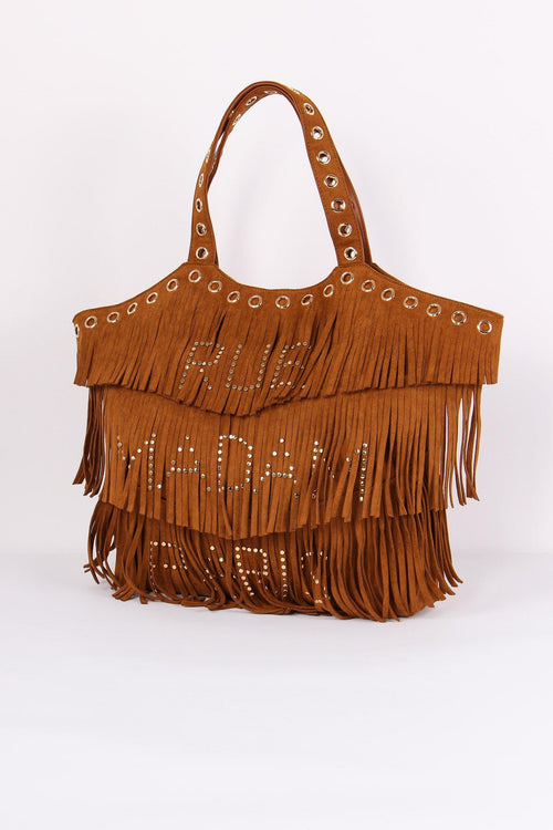 Shopping Frange Suede Caramel - 2