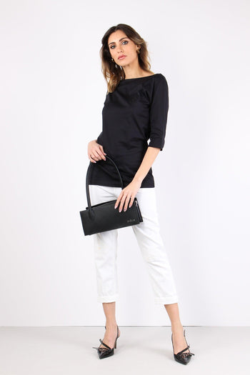 T-shirt Manica 3/4 Logo Nero - 4