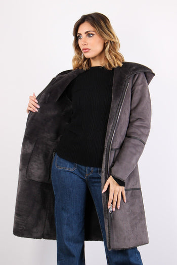 Cappotto Ecomontone Reversibil Graphite - 3