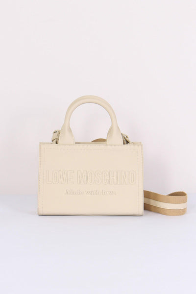 Mini Shopping Rigida Lettering Avorio