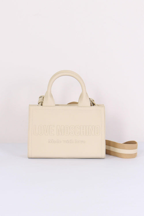 Mini Shopping Rigida Lettering Avorio